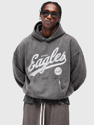 Fanatics Represent Philadelphia Eagles Hoodie featuring minimalist design approach and comfortable heavyweight fleece feel