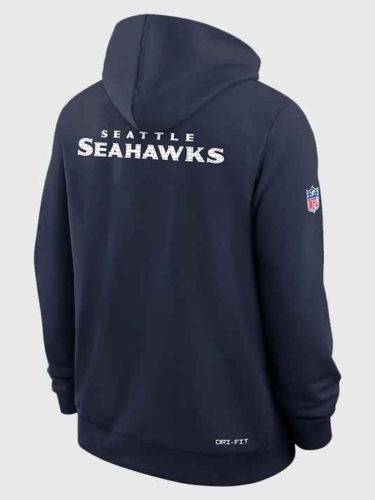 Cooper Kupp Seattle Seahawks Super Bowl LX navy blue pullover fleece hoodie with athletic fit
