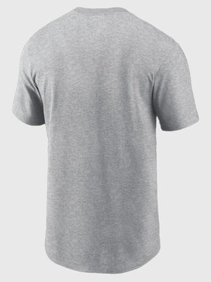 Nike Patriots Super Bowl LX graphic t-shirt in heather grey highlighting the Go Pats Fast As Fast Gets message