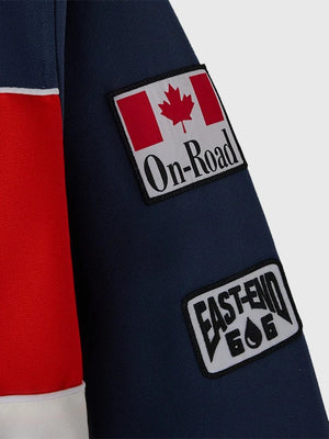 RECREATED OVO Winter Survival 2026 Snowcross Racing jacket with full zip closure and structured fit