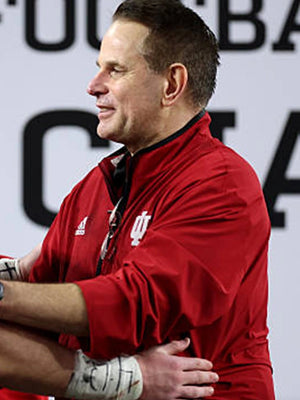 Adidas 1/4 zip red short sleeve jacket recreated for Indiana Hoosiers coaching staff with practical pockets and athletic fit