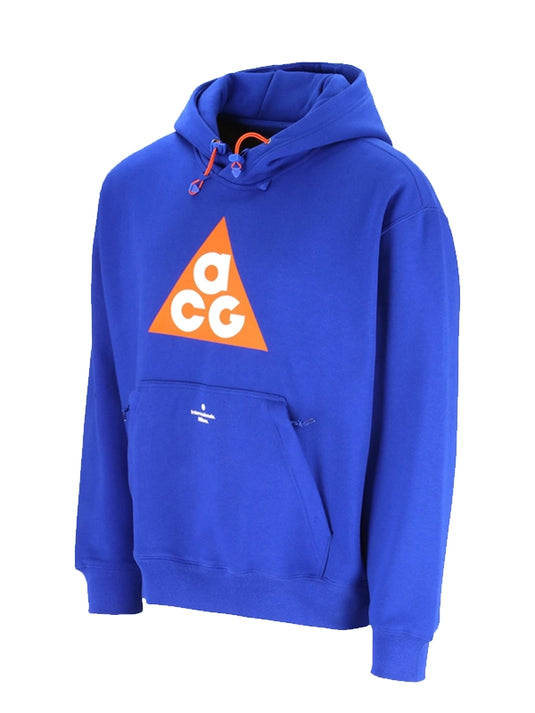 Blue Inter Milan x Nike ACG unisex fleece pullover recreated with a balanced fit and casual sport aesthetic