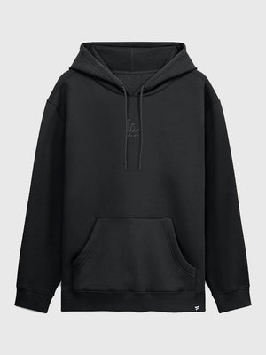 Dodgers Black Out Fleece Hoodie by Fanatics crafted with smooth finish and subtle monochrome team detailing