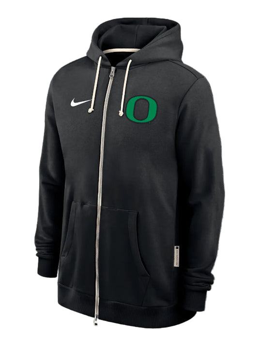 Recreated Ducks Nike black hoodie offering full-zip convenience and clean 2025 styling.
