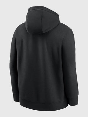 Black unisex fleece pullover hoodie featuring Oregon Ducks Be Oregon graphics and soft interior feel