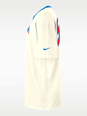 Relaxed fit ringer T-shirt in cream, detailed with WNBA 30th Anniversary Legends artwork and RECREATED styling with retro athletic contrast edges