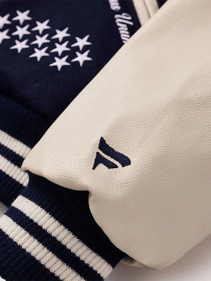 RECREATED Fanatics USA 250th Anniversary limited edition varsity jacket in navy with full-snap closure