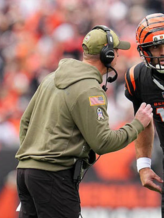 Cincinnati Bengals 2025 Olive Green Hoodie designed in honor of Coach Zac Taylor and Salute to Service style.