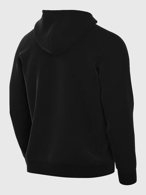 Unisex black fleece hoodie showcasing WNBA Nike Legends premium essential design, RECREATED with soft fabric construction and modern relaxed fit