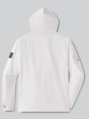 UNRL x Minnesota Twins crossover hoodie II in white with fleece construction and classic pullover design, RECREATED
