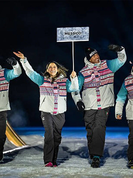 Milano Cortina 2026 Team Mexico hooded jacket in a unisex fit with casual winter performance design