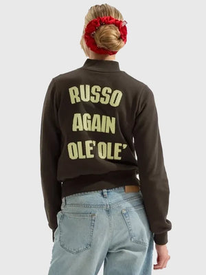 Recreated brown Arsenal AWFC Classics Russo 2026 zip-through jacket with comfortable fit and refined athletic look