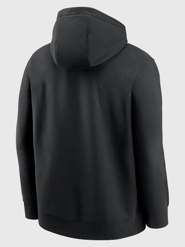 Nike black fleece hoodie featuring NFC East Division Championship graphics from Philadelphia Eagles 2025 Locker Room Trophy Collection