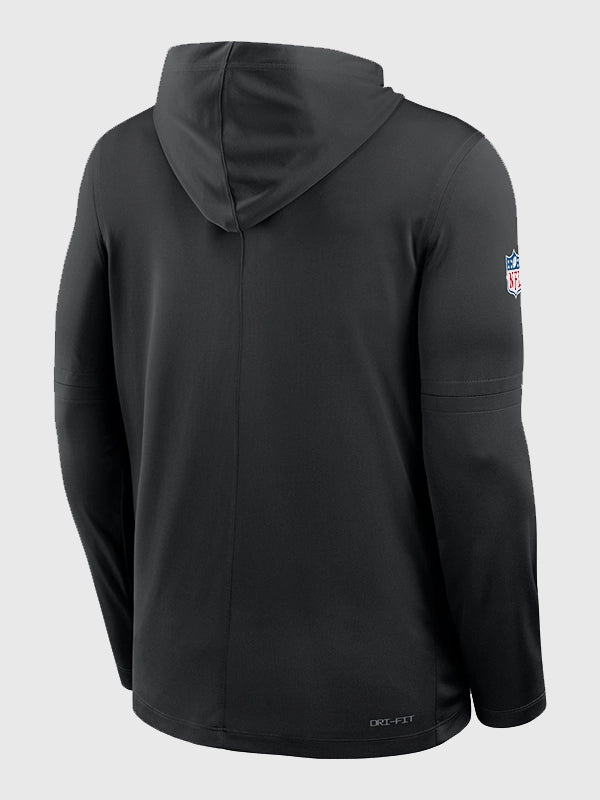 2025 San Francisco 49ers Rivalries recreation pullover hoodie T-shirt in black with casual styling
