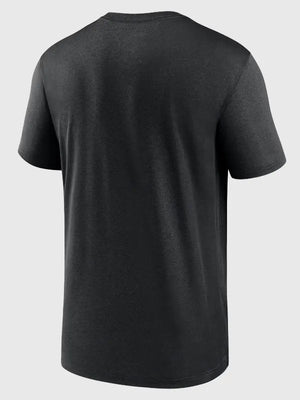 Recreated Nike Pittsburgh Pirates 2026 City Connect script t-shirt in black with breathable Dri-FIT construction and soft feel
