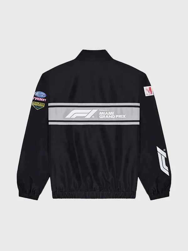 2026 Miami Grand Prix Malbon Formula 1 Track Jacket designed with streamlined fit and clean athletic styling