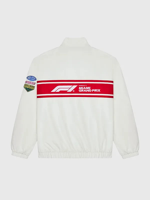 Malbon Formula 1 2026 Track Jacket featuring lightweight construction and bold event-inspired graphic accents