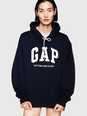 Gap x Victoria Beckham French Terry Hoodie featuring structured silhouette and modern understated styling