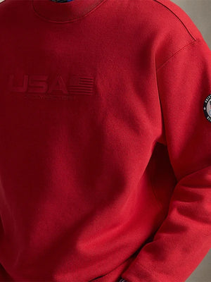 Milano Cortina 2026 Winter Olympics Team USA red mockneck sweatshirt with clean Polo Ralph Lauren styling