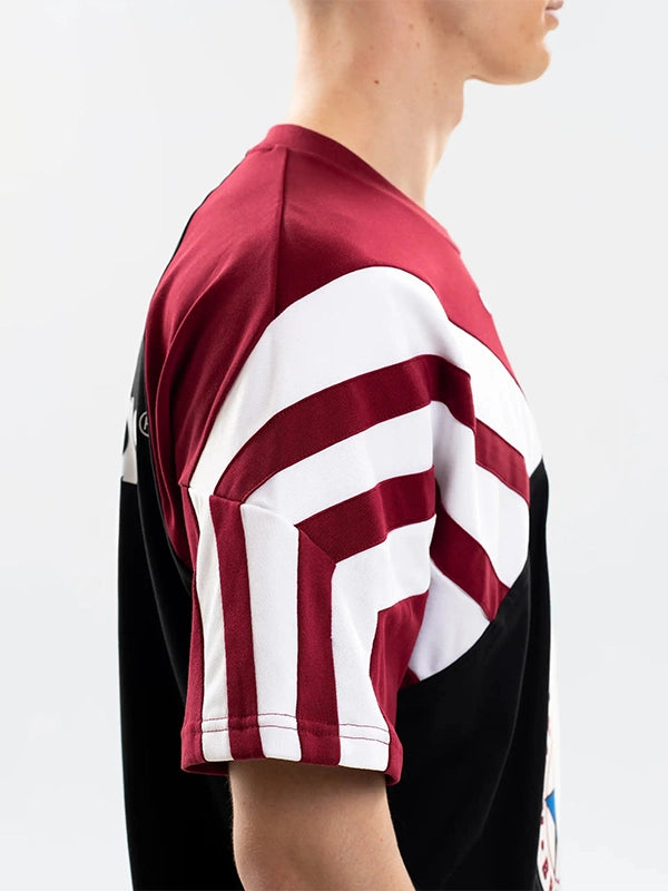 Crewneck t-shirt recreated with Adidas x Newcastle United 1995/96 season-inspired styling