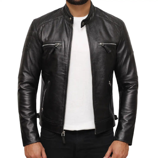 Abraham Black Leather Jacket