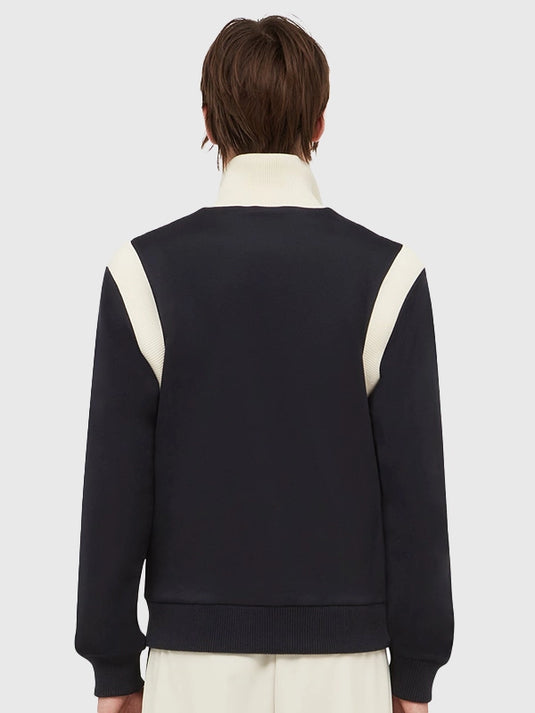 Recreation unisex Adidas x Wales Bonner 2025 black track jacket featuring signature retro-sporty detailing.