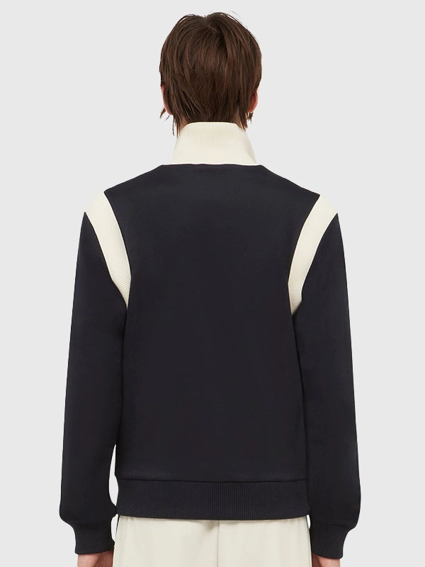 Recreation unisex Adidas x Wales Bonner 2025 black track jacket featuring signature retro-sporty detailing.