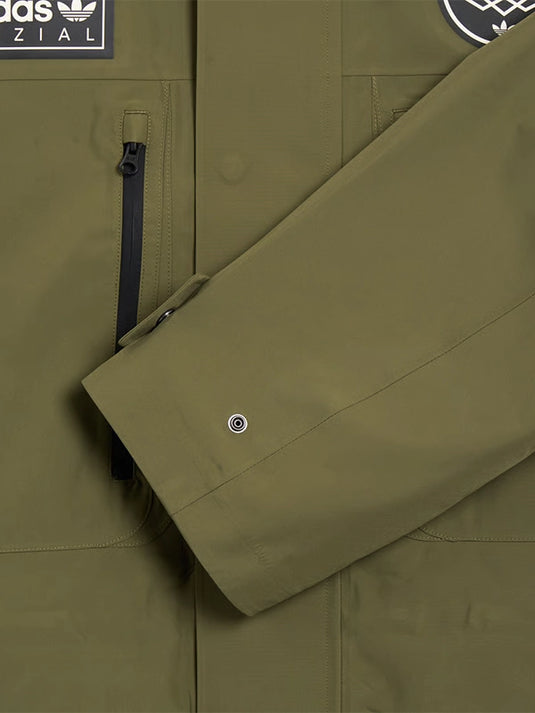 Recreation 2025 Adidas SPZL Sunnyhurst Olive Green Hooded Jacket crafted for comfort, functionality, and outdoor appeal.