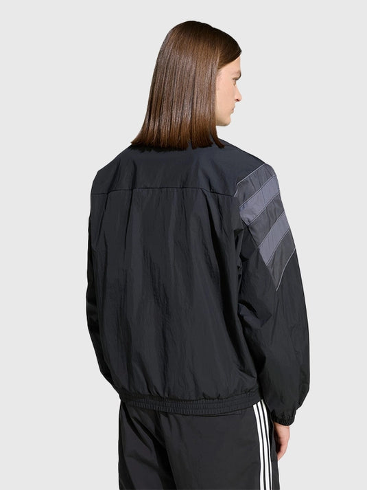 Black Adidas Laneway Lookbook 2026 Santiago track jacket recreated with a streamlined full zip silhouette