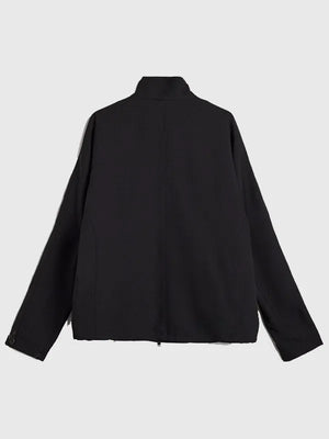RECREATED Black Y3 Mercedes-AMG Petronas Full-Zip Track Jacket crafted with smooth performance fabric and a structured casual fit