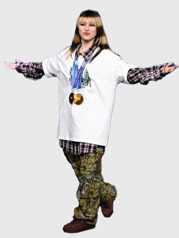 The Tonight Show Starring Jimmy Fallon 2026 white T-shirt with Alyssa Liu NYC graphic and versatile streetwear appeal