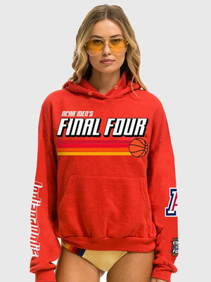 Red Aviator Nation Arizona Wildcats Final Four 2026 fleece hoodie recreated with soft fabric and standout print detailing