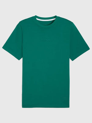 Unisex green graphic T-shirt recreated from PUMA x Aston Martin Aramco F1 Team featuring a clean athletic silhouette