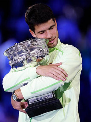 Australian Open 2026 Final Carlos Alcaraz RECREATED NikeCourt Heritage green tennis jacket