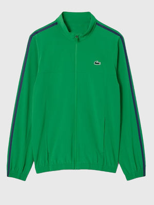 RECREATED Australian Open 2026 Final Novak Djokovic green Lacoste full-zip track jacket ideal for streetwear