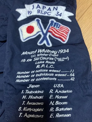 Navy pullover anorak jacket inspired by BEAMS x Polo Ralph Lauren Japan collaboration with functional front pocket