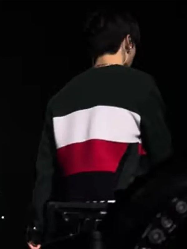 RECREATED BTS SWIMSIDE Event 2026 Black Kith Jacket worn by Jeon Jungkook combining smooth construction with a contemporary fashion-forward look