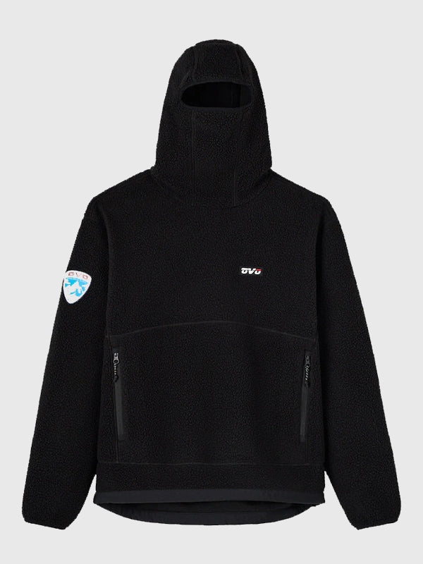 RECREATED OVO Winter Survival 2026 Balaclava Sherpa hoodie in black with soft, warm fleece