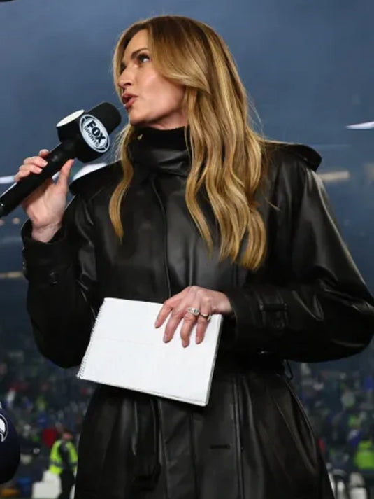 Seahawks vs 49ers playoff game inspired black leather coat recreated with a polished and confident edge