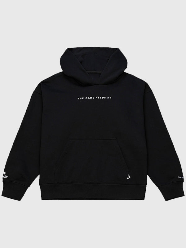 Black Super Bowl LX 2026 hoodie recreated under the Roc Nation x Paper Planes collaboration with premium fleece construction and detailed artwork.