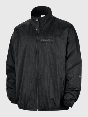 RECREATED WNBA x Nike Legends basketball track jacket in black, built lightweight with a full-zip front and streamlined athletic feel