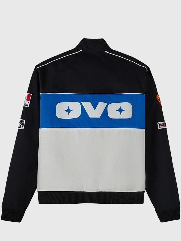 RECREATED OVO Winter Survival 2026 Snowcross Racing jacket in black with streamlined outerwear design