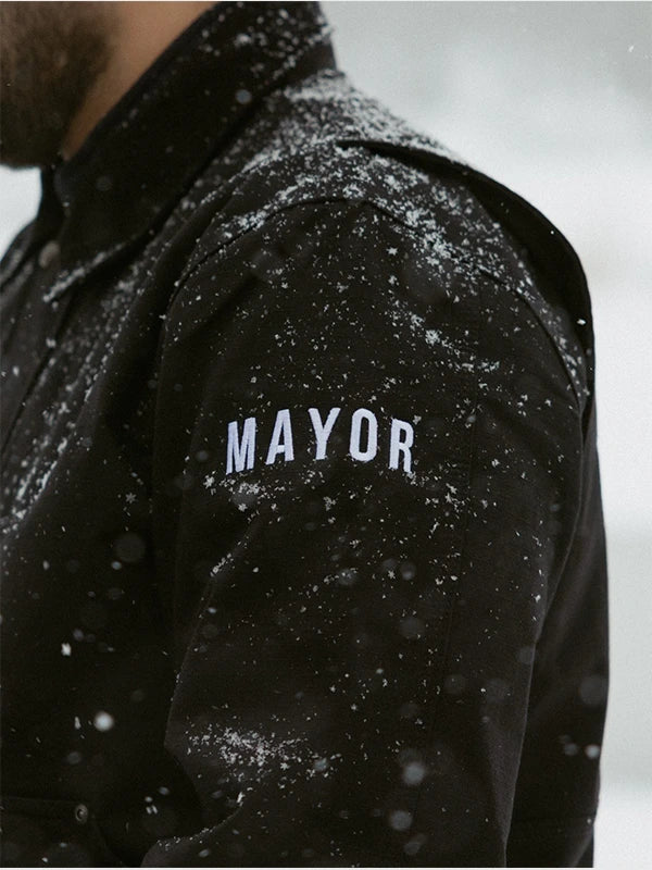 RECREATED Carhartt The City of New York jacket in black by Mayor Zohran Mamdani with durable cotton finish