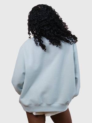 RECREATED Parke 2026 Varsity Mockneck Bridal Sweatshirt combining smooth fleece construction with a clean modern look