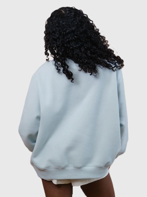 RECREATED Parke 2026 Varsity Mockneck Bridal Sweatshirt combining smooth fleece construction with a clean modern look
