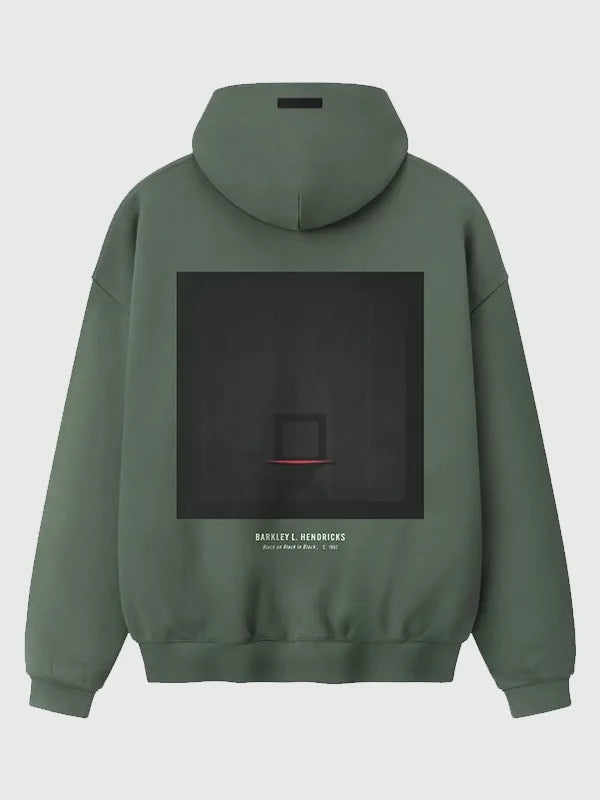 Recreated Celtics Fear of God x Barkley L. Hendricks green fleece hoodie with oversized fit and throwback basketball aesthetic