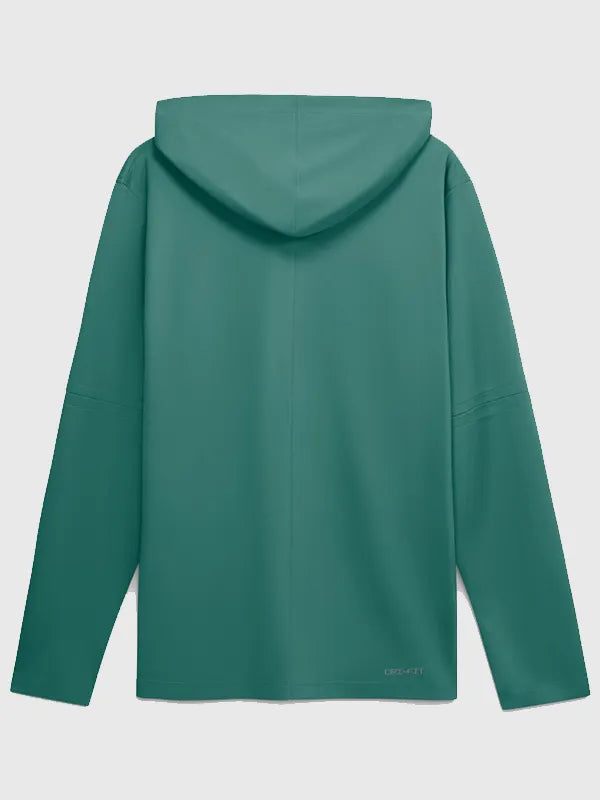 RECREATED Boston Red Sox Green City Connect Dri-FIT Hooded Long Sleeve T-Shirt offering lightweight comfort and performance-ready fabric