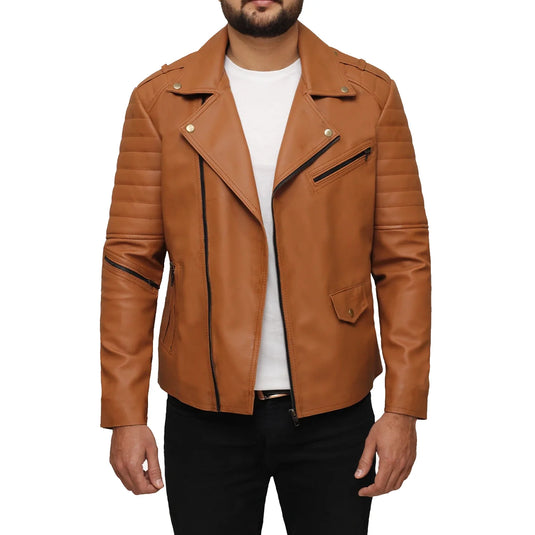 James Brown Sheepskin Motorcycle Leather Jacket