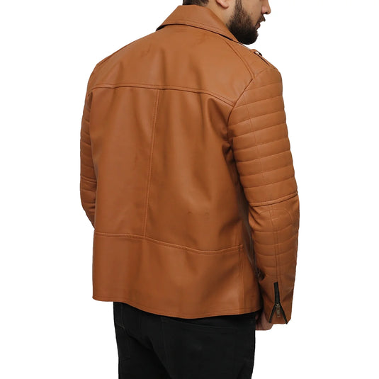 James Brown Sheepskin Motorcycle Leather Jacket