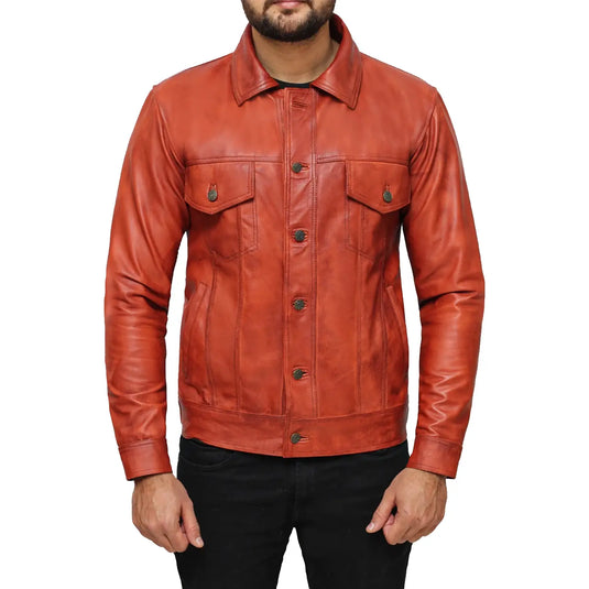 William Brown Trucker Leather Jacket